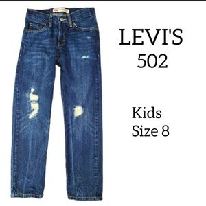 LEVI'S 502 KIDS JEANS SIZE W24 L22